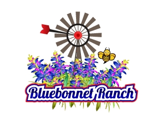 Bluebonnet Ranch logo design by aryamaity