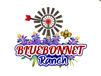 Bluebonnet Ranch logo design by aryamaity