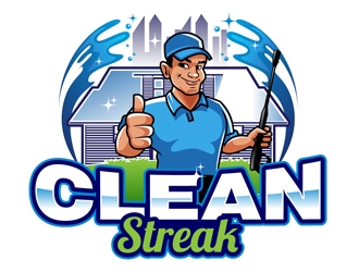 Clean Streak logo design by DreamLogoDesign