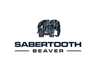 SABERTOOTH BEAVER logo design by p0peye