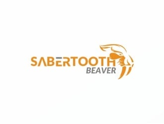 SABERTOOTH BEAVER logo design by Ulid