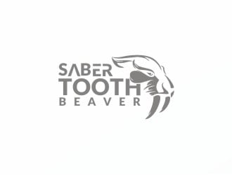 SABERTOOTH BEAVER logo design by Ulid