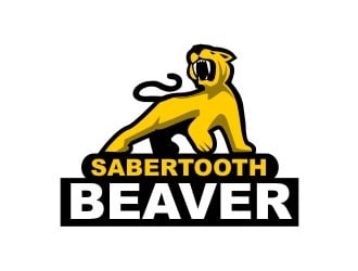 SABERTOOTH BEAVER logo design by sengkuni08