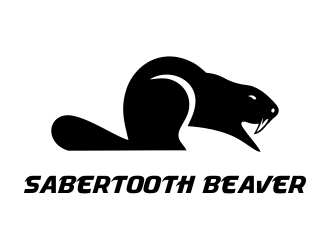 SABERTOOTH BEAVER logo design by aldesign