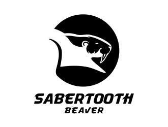 SABERTOOTH BEAVER logo design by aldesign