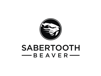 SABERTOOTH BEAVER logo design by mbamboex