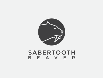 SABERTOOTH BEAVER logo design by artery