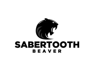 SABERTOOTH BEAVER logo design by wongndeso