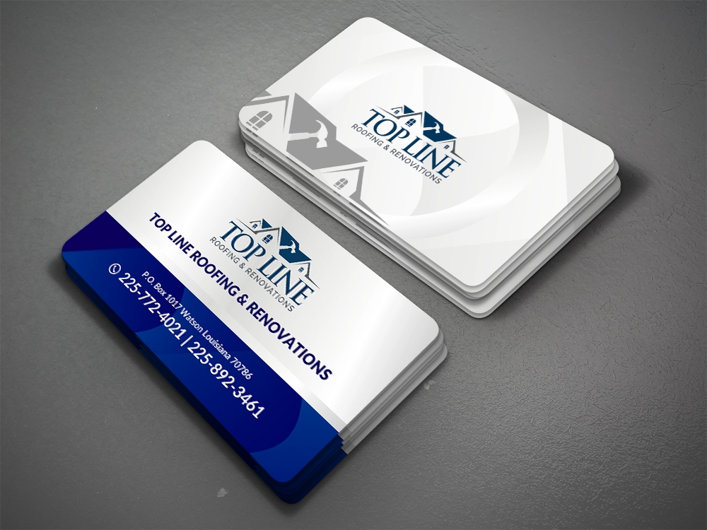 Top Line Roofing & Renovations logo design by Ulid