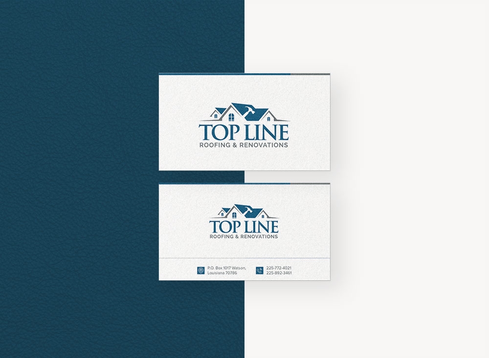 Top Line Roofing & Renovations logo design by gilboi15