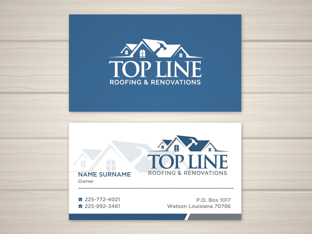 Top Line Roofing & Renovations logo design by labo