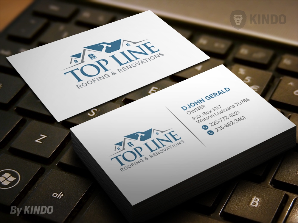 Top Line Roofing & Renovations logo design by Kindo