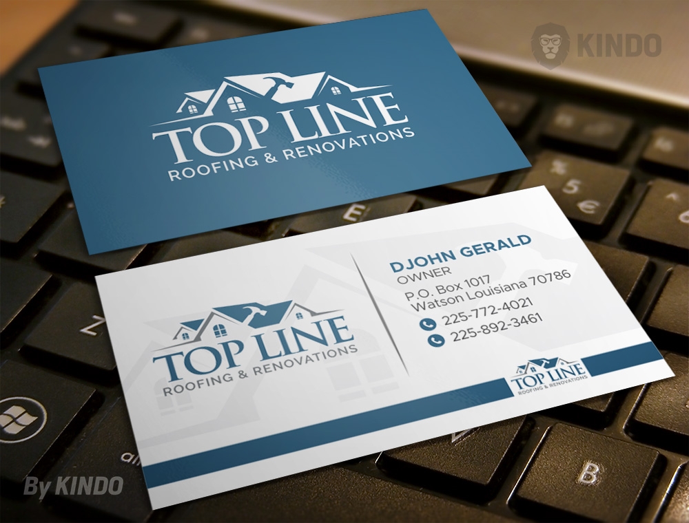 Top Line Roofing & Renovations logo design by Kindo