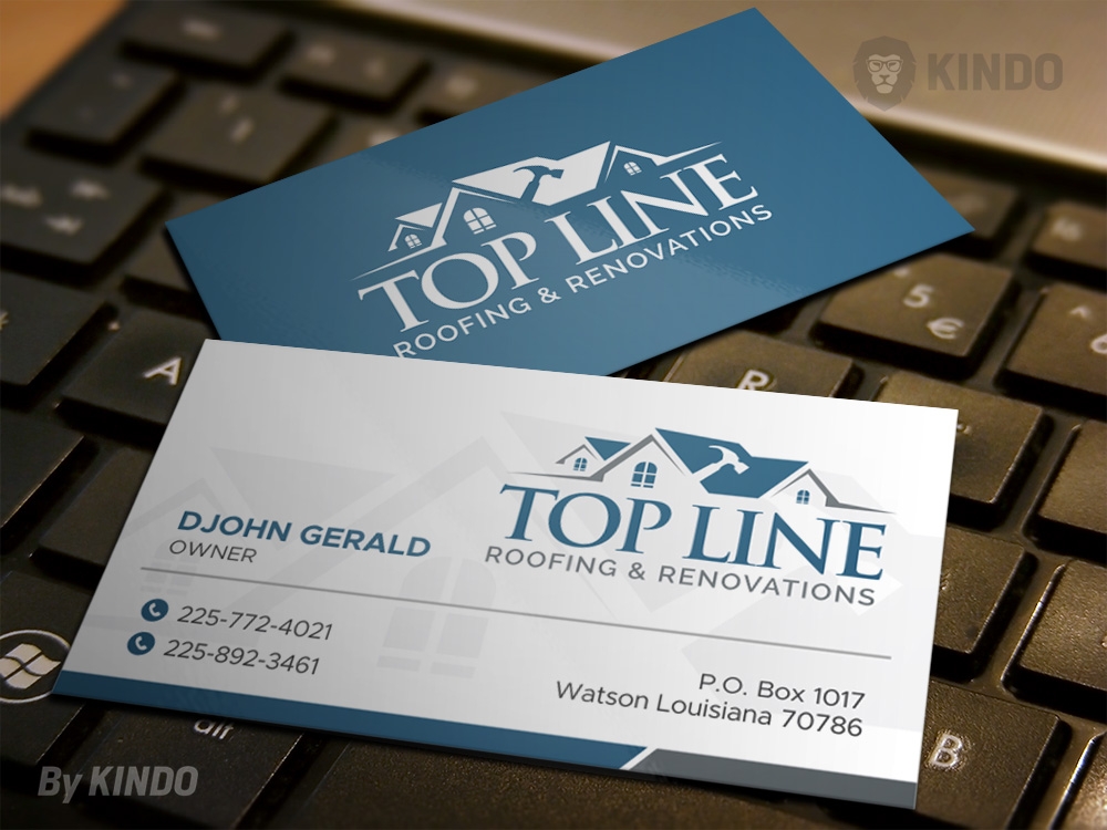 Top Line Roofing & Renovations logo design by Kindo