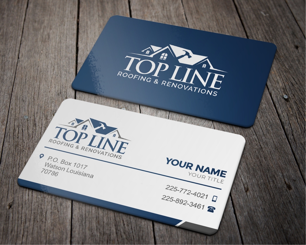 Top Line Roofing & Renovations logo design by zizze23