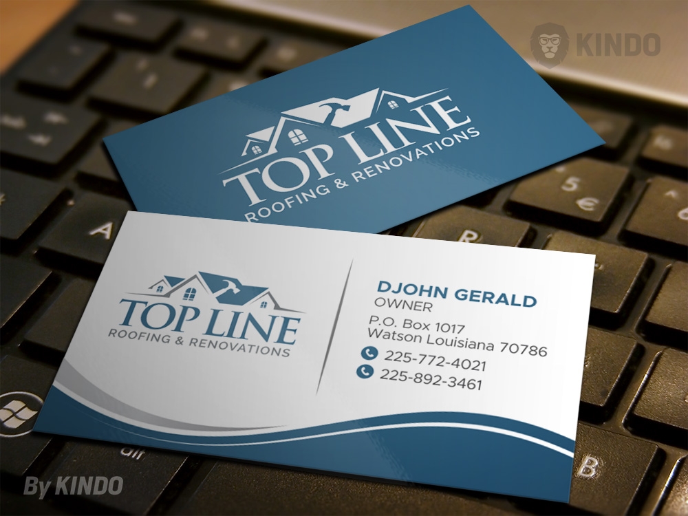 Top Line Roofing & Renovations logo design by Kindo