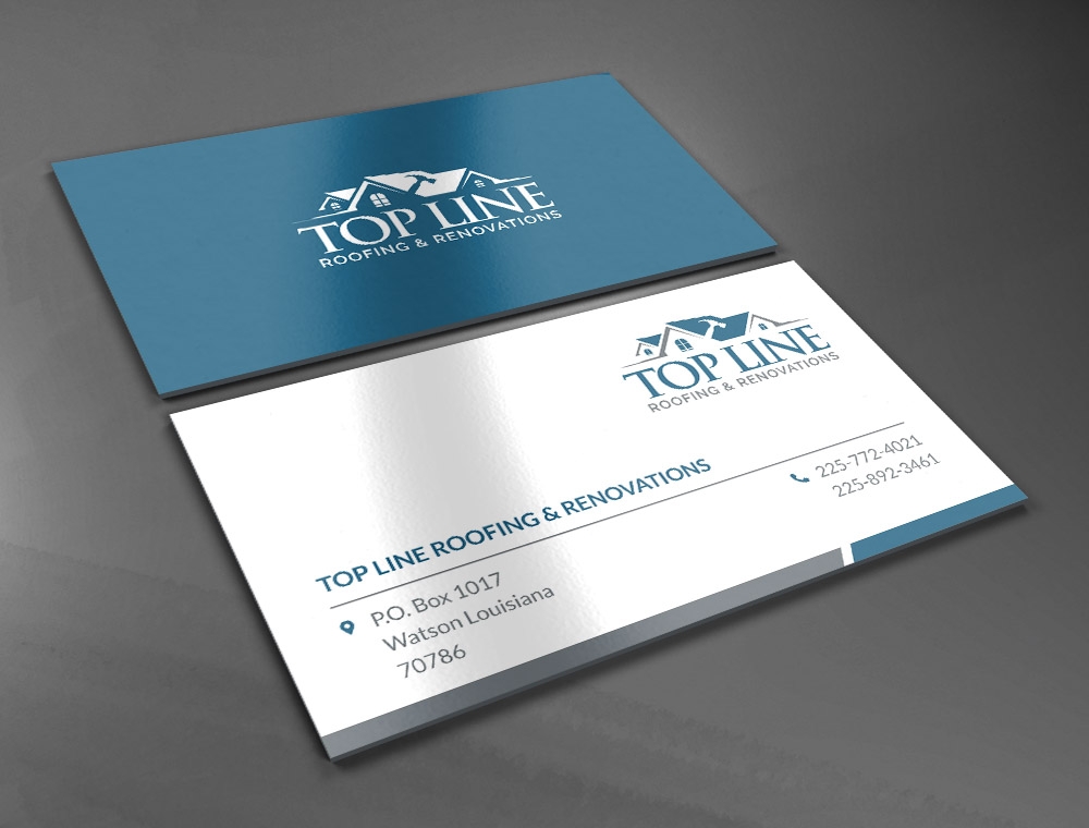 Top Line Roofing & Renovations logo design by fritsB