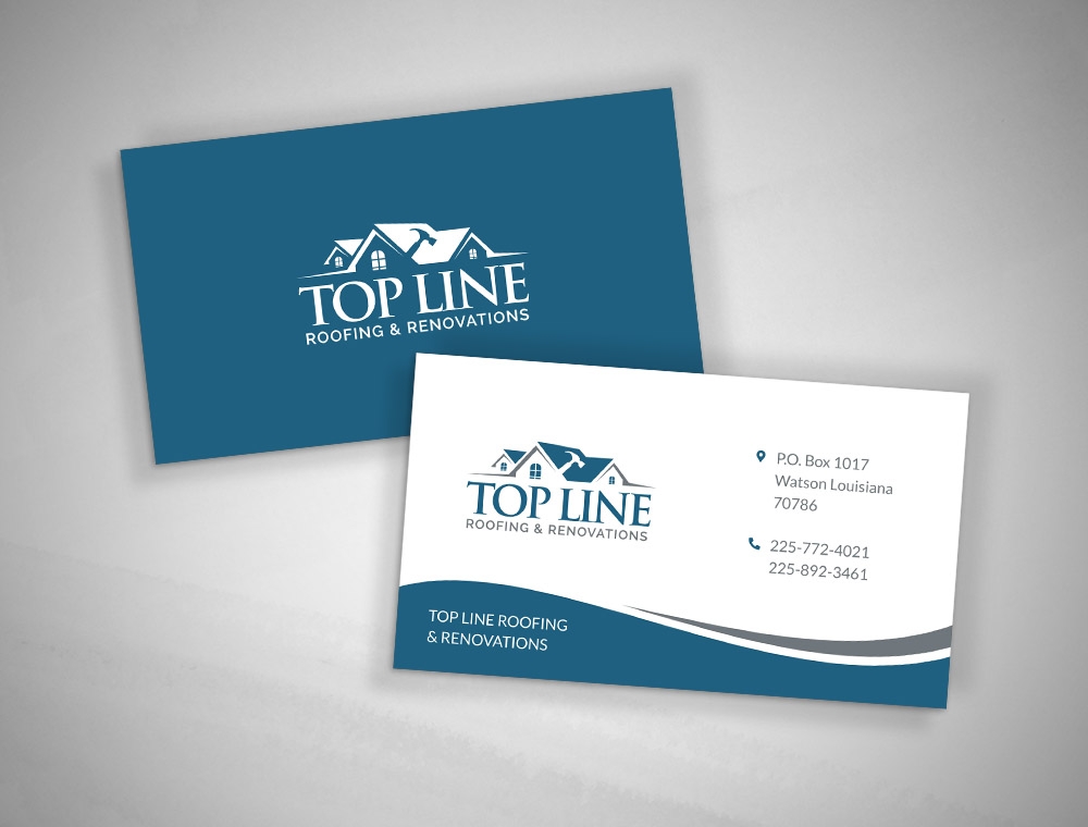 Top Line Roofing & Renovations logo design by fritsB