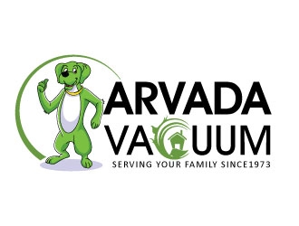 Arvada Vacuum logo design by invento