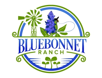 Bluebonnet Ranch logo design by jaize