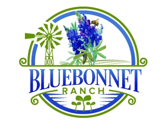 Bluebonnet Ranch logo design by jaize