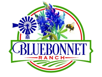 Bluebonnet Ranch logo design by AamirKhan