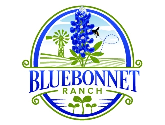 Bluebonnet Ranch logo design by jaize