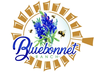 Bluebonnet Ranch logo design by Suvendu