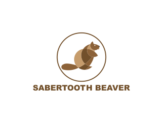 SABERTOOTH BEAVER logo design by luckyprasetyo