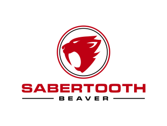 SABERTOOTH BEAVER logo design by scolessi