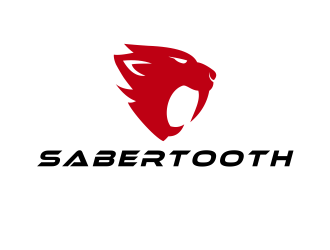 SABERTOOTH BEAVER logo design by scolessi