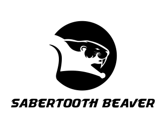 SABERTOOTH BEAVER logo design by aldesign