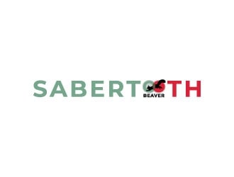 SABERTOOTH BEAVER logo design by Kabupaten