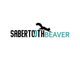 SABERTOOTH BEAVER logo design by Kabupaten