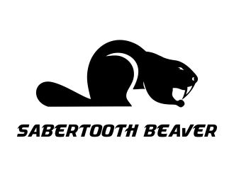 SABERTOOTH BEAVER logo design by aldesign