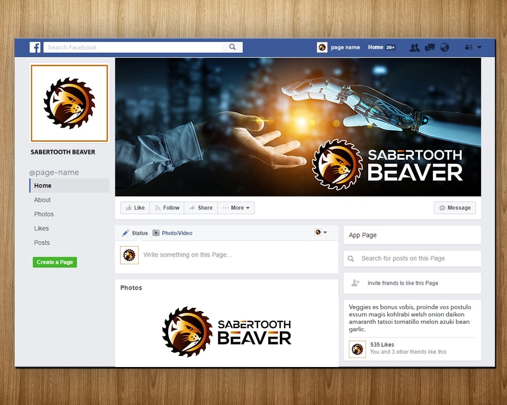 SABERTOOTH BEAVER logo design by MastersDesigns