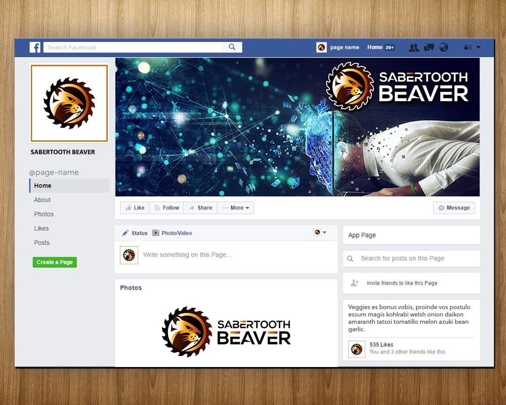 SABERTOOTH BEAVER logo design by MastersDesigns