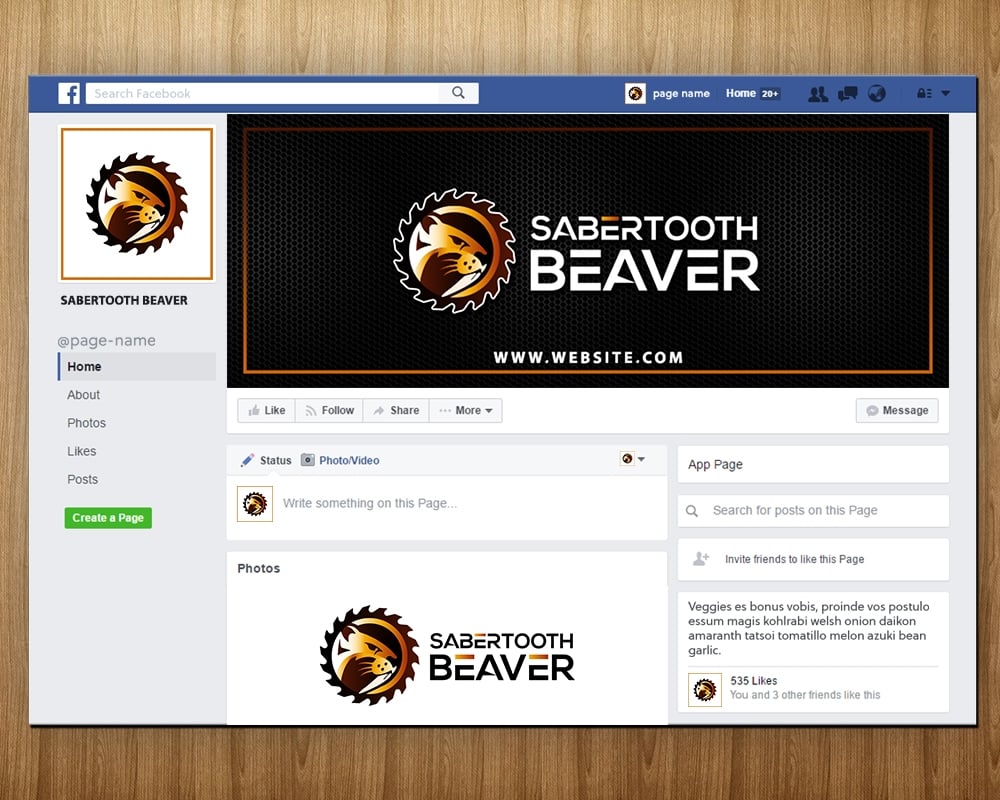 SABERTOOTH BEAVER logo design by MastersDesigns