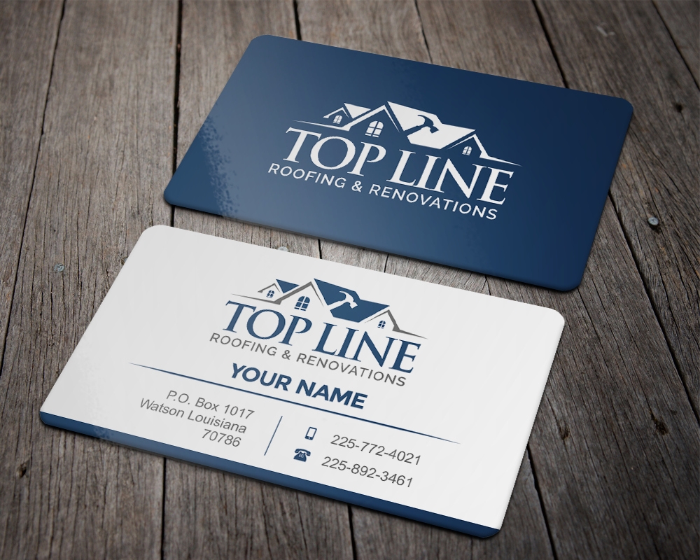 Top Line Roofing & Renovations logo design by zizze23