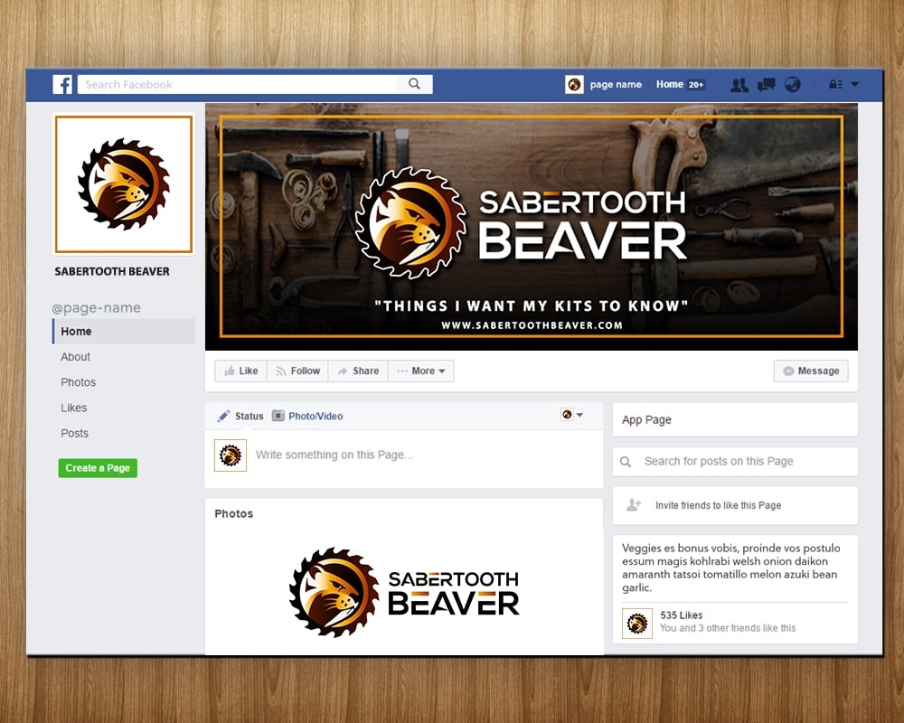 SABERTOOTH BEAVER logo design by MastersDesigns