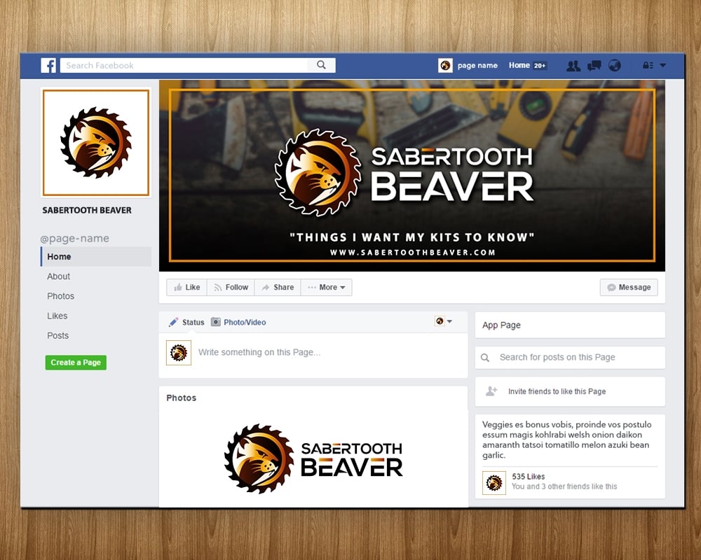 SABERTOOTH BEAVER logo design by MastersDesigns