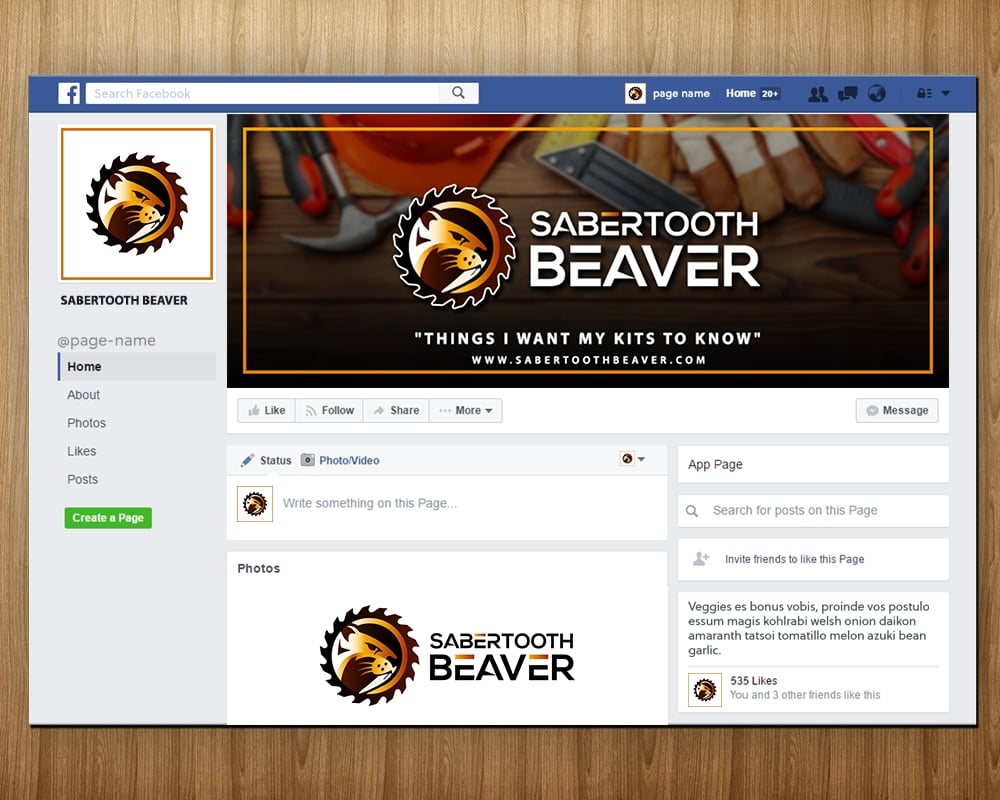 SABERTOOTH BEAVER logo design by MastersDesigns