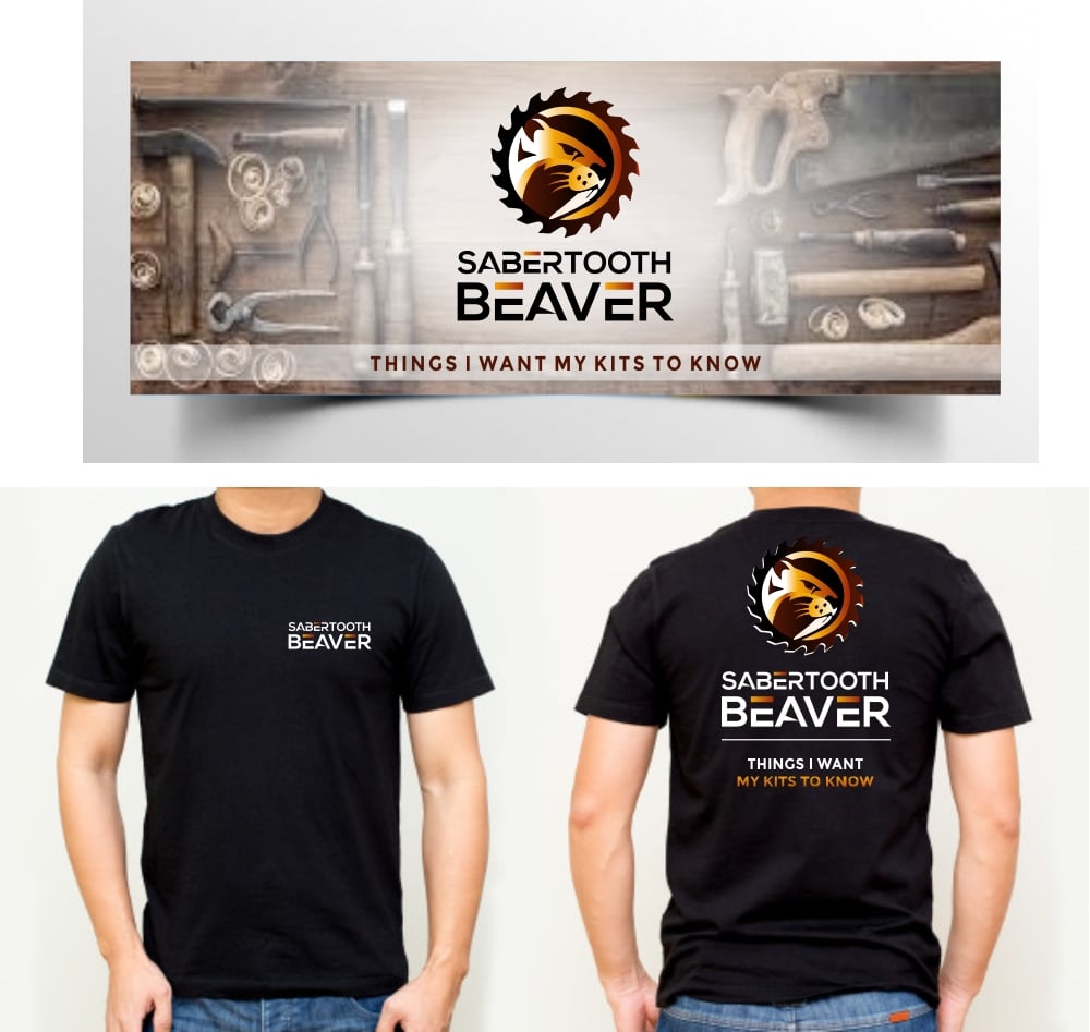 SABERTOOTH BEAVER logo design by zizze23