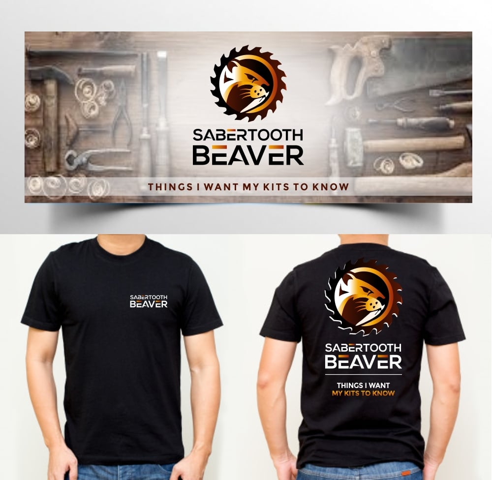 SABERTOOTH BEAVER logo design by zizze23