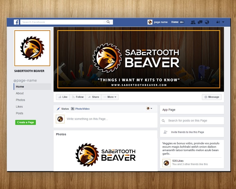 SABERTOOTH BEAVER logo design by MastersDesigns