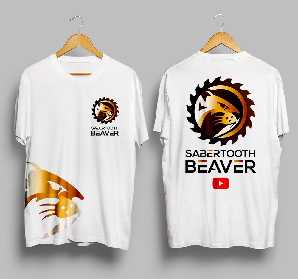 SABERTOOTH BEAVER logo design by Frenic