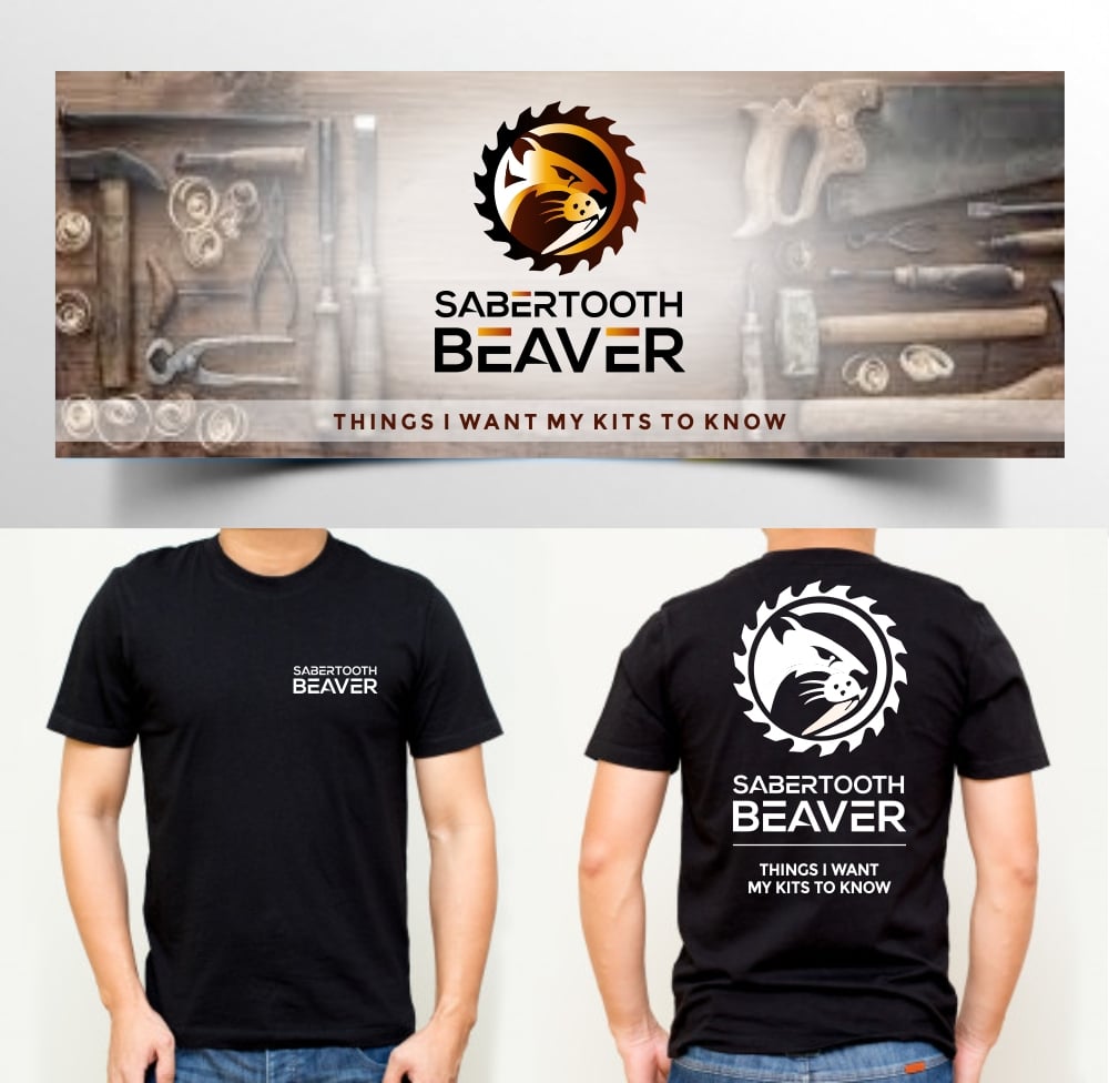 SABERTOOTH BEAVER logo design by zizze23