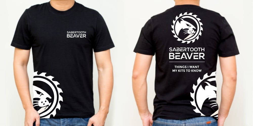 SABERTOOTH BEAVER logo design by zizze23