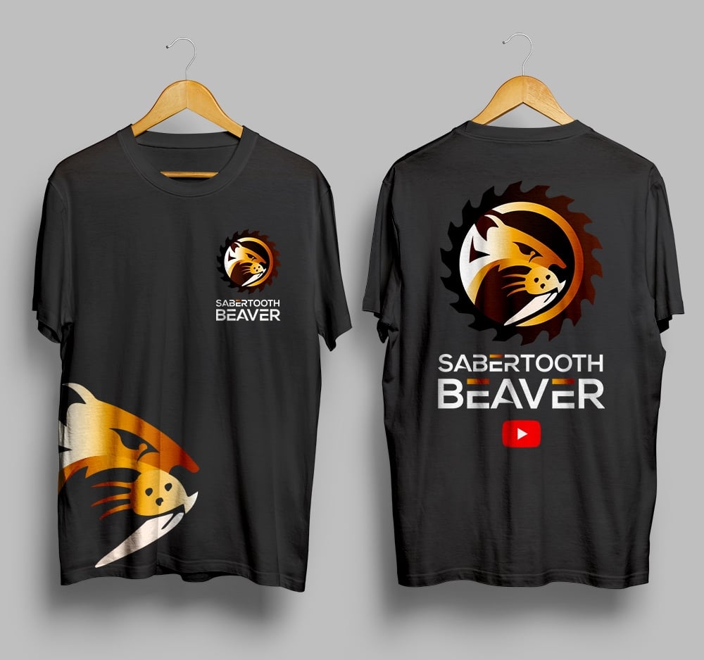 SABERTOOTH BEAVER logo design by Frenic