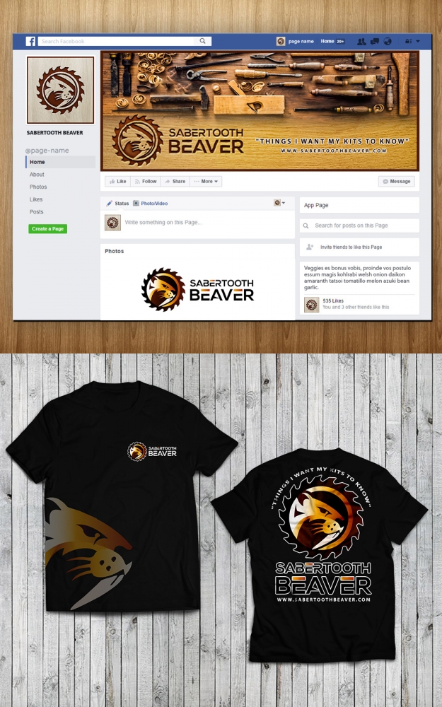 SABERTOOTH BEAVER logo design by MastersDesigns